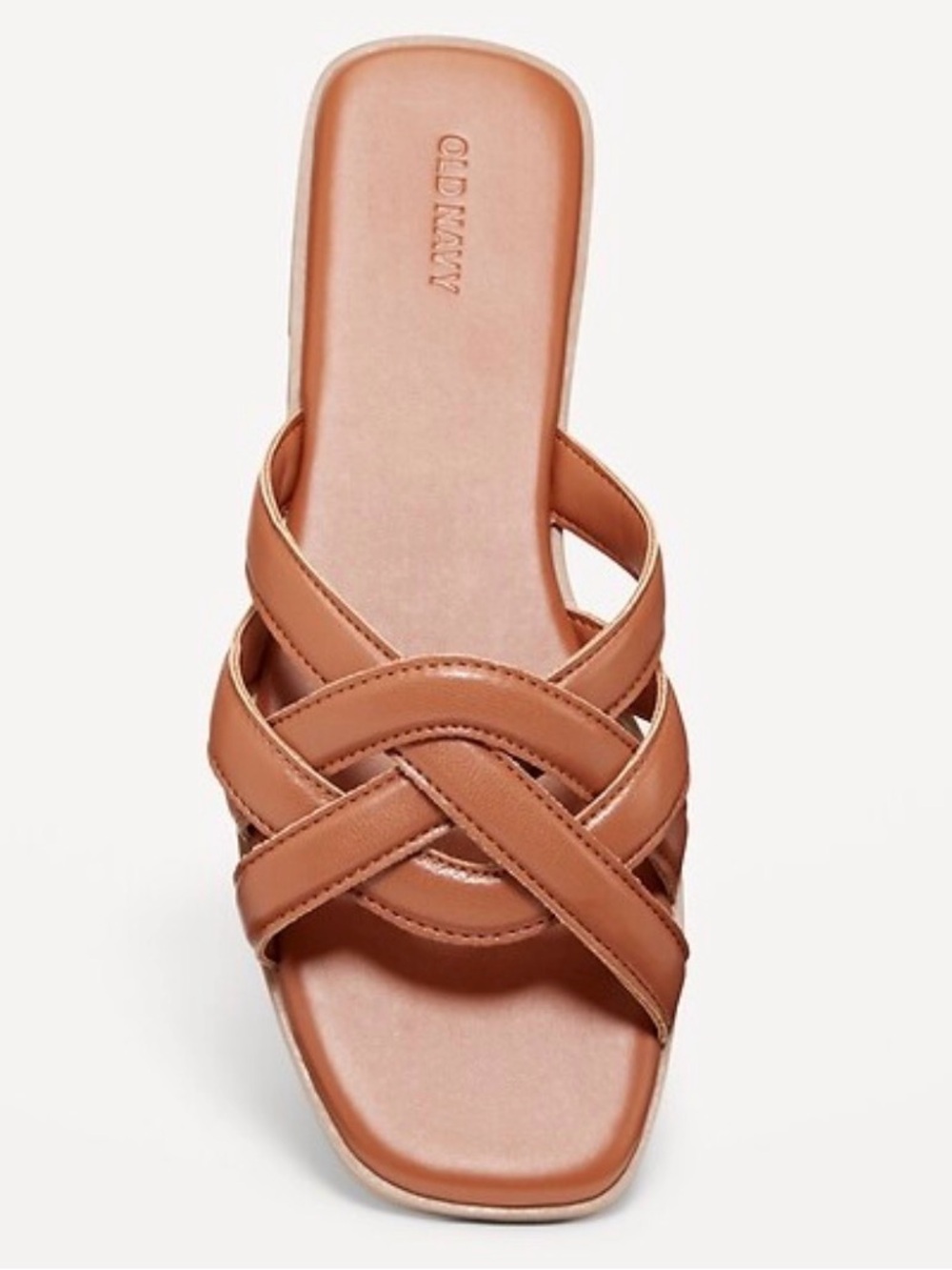 Old Navy Faux Leather Woven Sandals